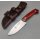 J&V Axarquia Cocobolo Outdoormesser MoVa Stahl Cocoboloholz Lederscheide