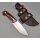 J&V Axarquia Cocobolo Outdoormesser MoVa Stahl Cocoboloholz Lederscheide