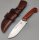 J&V Axarquia Hunting Cocobolo Outdoormesser MoVa Stahl Holz Lederscheide