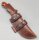 J&V Axarquia Hunting Cocobolo Outdoormesser MoVa Stahl Holz Lederscheide