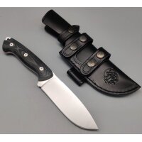 J&V Axarquia Hunting Micarta Negra Outdoormesser MoVa...