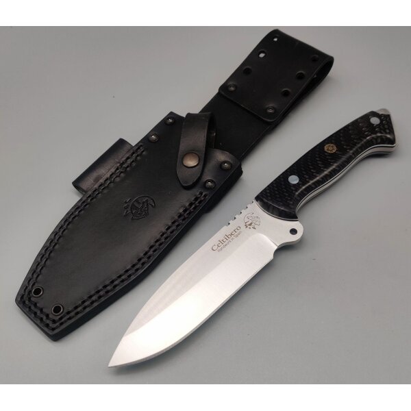 J&V Celtibero MoVa YUMA Juma Griffmaterial in schwarz inkl. Lederscheide