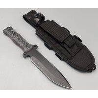 J&V Messer Combat Negra Micarta Negra MoVa Stahl...
