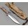 J&V Messer Combat Satin Micarta Desert MoVa Stahl Outdoormesser