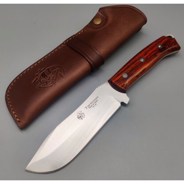 J&V Messer Tartessus Cocobolo MoVa Stahl Holz Outdoormesser