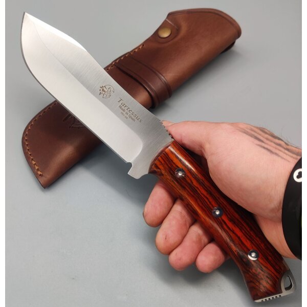 J&V Messer Tartessus Cocobolo MoVa Stahl Holz Outdoormesser