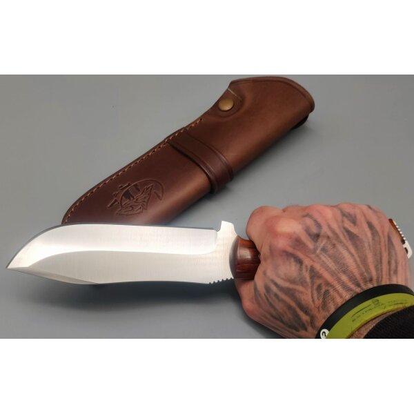 J&V Messer Tartessus Cocobolo MoVa Stahl Holz Outdoormesser