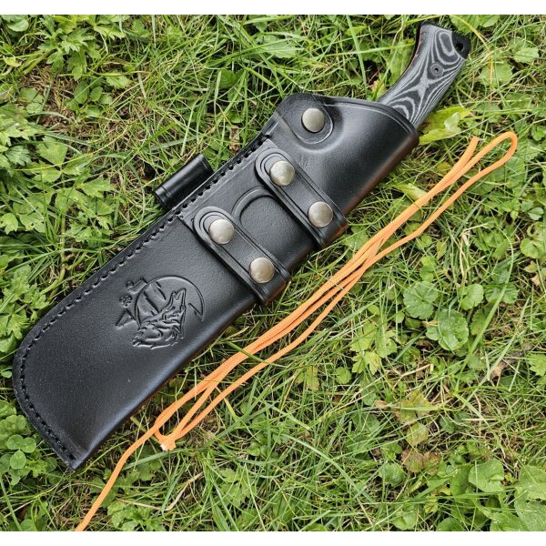 J&V Forester Messer Explorer Micarta Negra MoVa Stahl Micarta