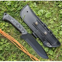 J&V Forester Messer Explorer Micarta Negra MoVa Stahl...
