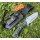 J&V Messer Hispanus Micarta Negra MoVa Stahl Outdoormesser Lederscheide