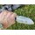 J&V Messer Hispanus Micarta Negra MoVa Stahl Outdoormesser Lederscheide