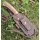 J&V Messer Hispanus Cocobolo MoVa Stahl Outdoormesser Lederscheide