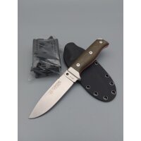 Cudeman MT-5 N695 Stahl Canvas Micarta + Zubehör B-WARE