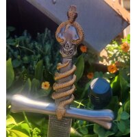 Fantasy Schwert Dekoartikel Replica mit Damastklinge stumpf