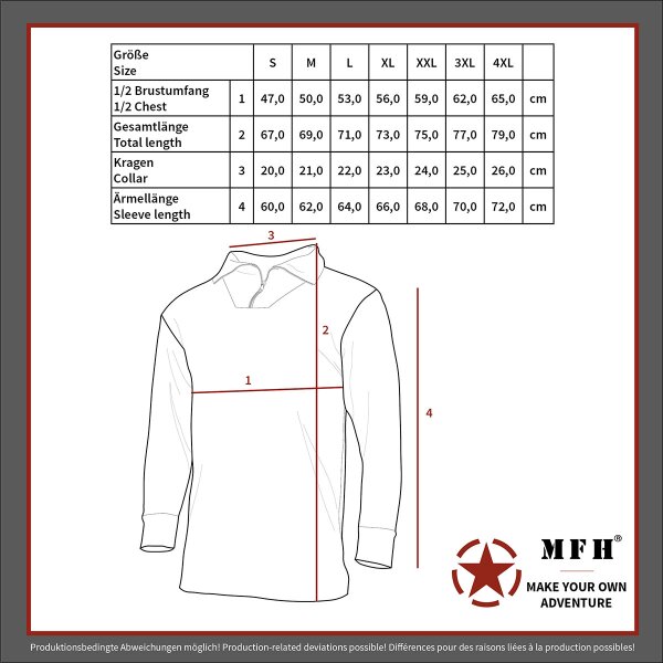 MFH US Unterhemd Level II GEN III schwarz Unterwäsche Größe 4XL