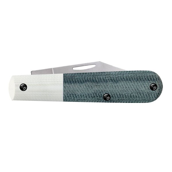 Case S35VN Sonderedition Jubiläum USA Crossroads Barlow Blue Denim Canvas Micarta & G10 Taschenmesser Slipjoint