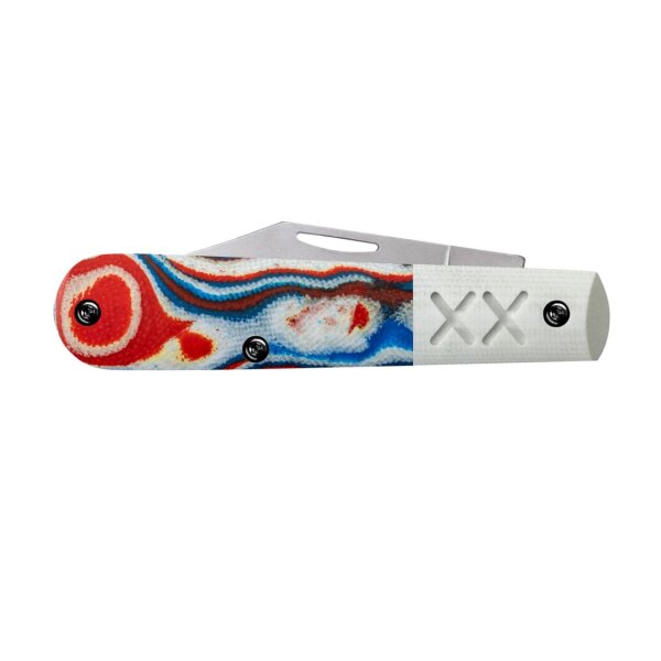 Case S35VN Sonderedition Jubiläum USA Crossroads Barlow Red/White/Blue G10 Taschenmesser Slipjoint