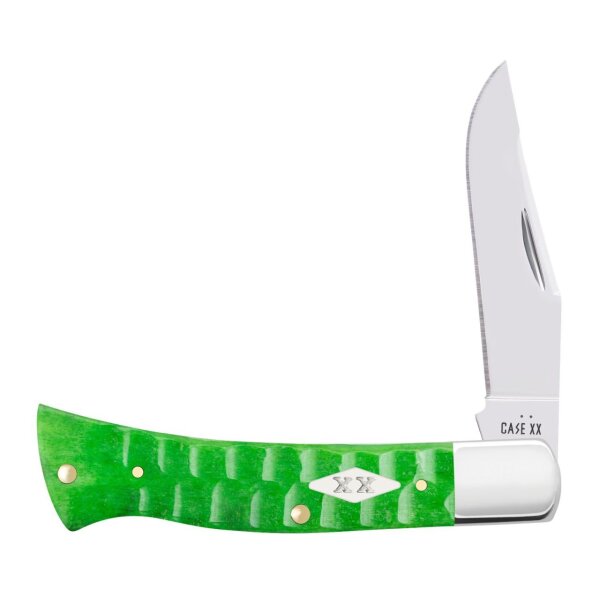 Case Axe Handle SS Bright Green Bone Gator rostfrei Knochengriff Made in USA