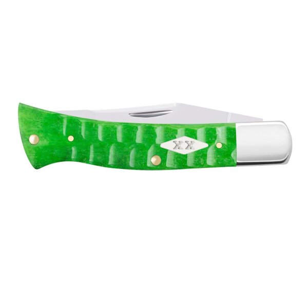 Case Axe Handle SS Bright Green Bone Gator rostfrei Knochengriff Made in USA
