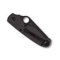 Spyderco ButtonUp CF Black Blade PlainEdge All Black...