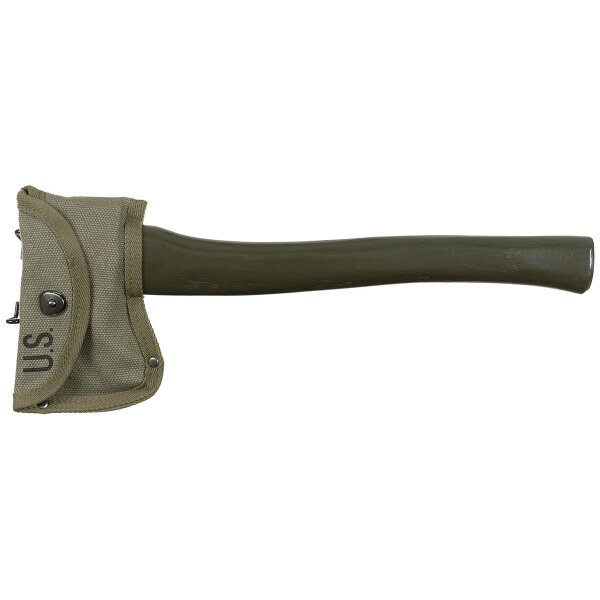 MFH  US Axt M-1910 mit Hülle ( Repro ) Carbonstahl Eschenholz