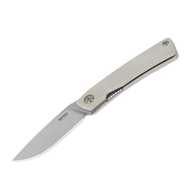 SRM Knives Air 105M-GK 14C28N Stahl G10 Griff grau