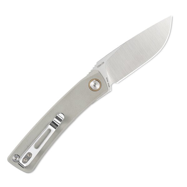 SRM Knives Air 105M-GK 14C28N Stahl G10 Griff grau