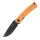 SRM Knives Air 105M-GJ 14C28N Stahl schwarz  G10 Griff orange