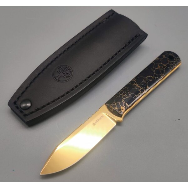 Böker BFF Packlite TruStone Gold MagnaCut Stahl Messer limitiert auf 200 Stück weltweit