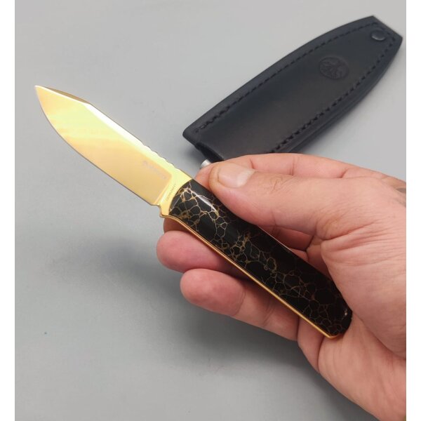 Böker BFF Packlite TruStone Gold MagnaCut Stahl Messer limitiert auf 200 Stück weltweit