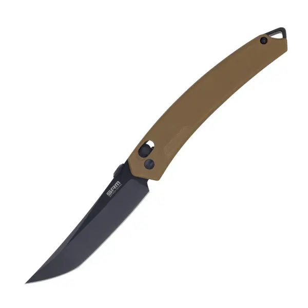 SRM Knives 9211-GW 8Cr13MoV Ambi Lock braun tan