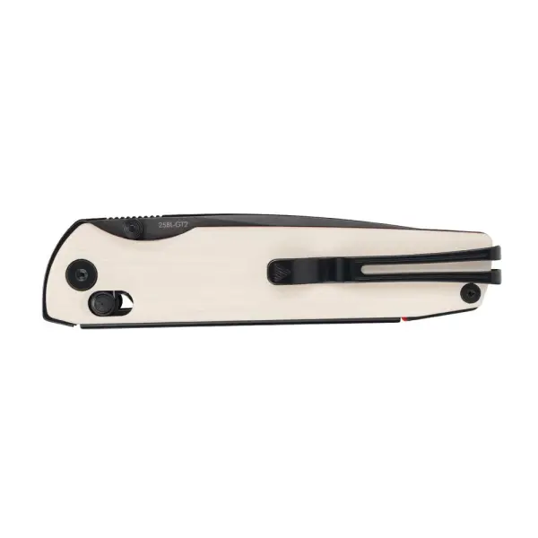 SRM Knives 258L-GT2 Terrier Ambi Lock Folder 140Cr Stahl G10 schwarz weiß