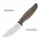 SRM Knives Fossa 605T-MW Jagdmesser Skinner 14C28N Stahl tan Micarta Griff PVC-Scheide