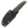 SRM Knives Fossa 605T-MW Jagdmesser Skinner 14C28N Stahl tan Micarta Griff PVC-Scheide