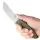 SRM Knives Fossa 605T-MP Jagdmesser Skinner 14C28N Stahl green Micarta Griff PVC-Scheide