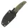 SRM Knives Fossa 605T-MP Jagdmesser Skinner 14C28N Stahl green Micarta Griff PVC-Scheide