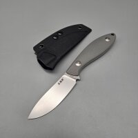 Sanrenmu S643-GK Messer 14C28N Stahl G10 Griff grau