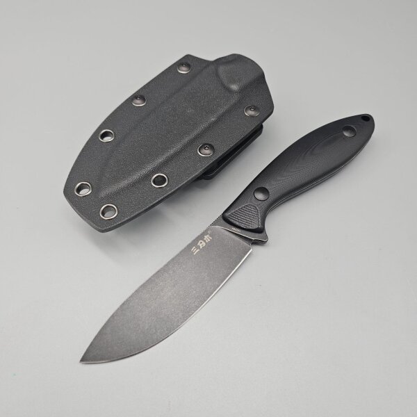 Sanrenmu S643P-GB Messer 14C28N Stahl G10 Griff schwarz