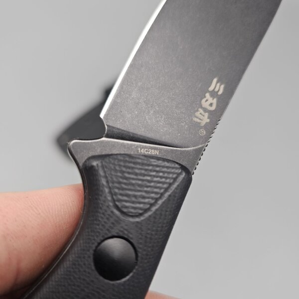Sanrenmu S643P-GB Messer 14C28N Stahl G10 Griff schwarz