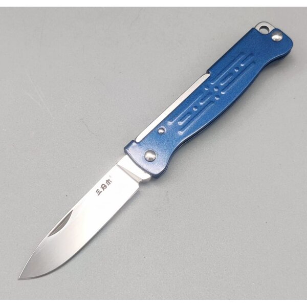 Sanrenmu Mini Messer PT611 Buddy Slipjoint 12C27 Stahl Blau-PT611-SE2
