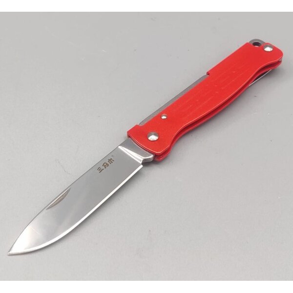 Sanrenmu Mini Messer PT611 Buddy Slipjoint 12C27 Stahl Rot-PT611-SJ