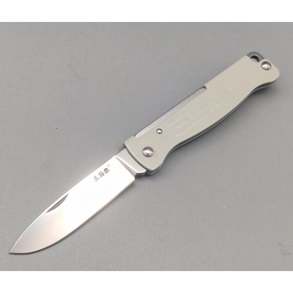 Sanrenmu Mini Messer PT611 Buddy Slipjoint 12C27 Stahl Weiß-PT611-SK