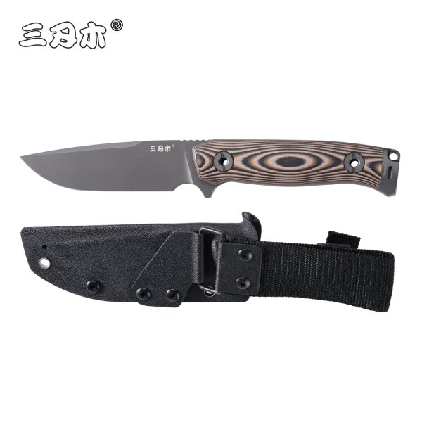 SanRenmu Messer S795B-GX Fahrtenmesser VG10 Stahl G10 Griff Multicolor