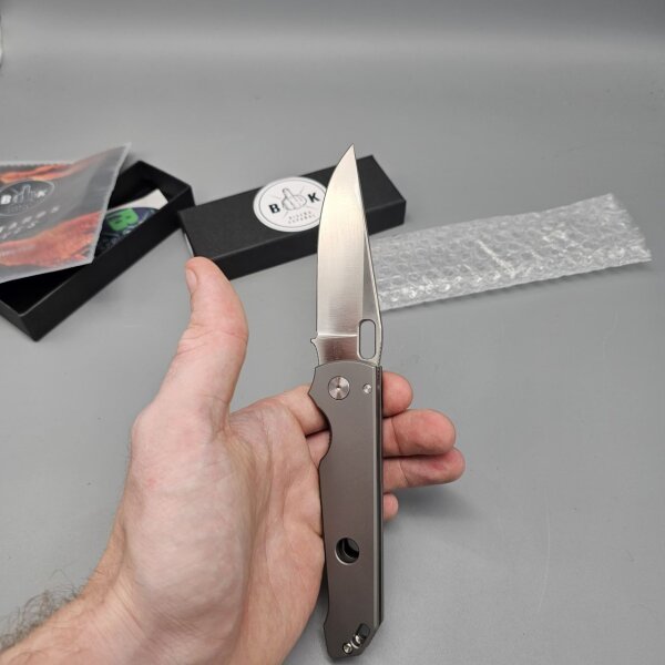Bastard Knives x Jürgen Schanz Krush Limited Edition Titan Folder mit 3V Stahl und Klinge von J.Schanz