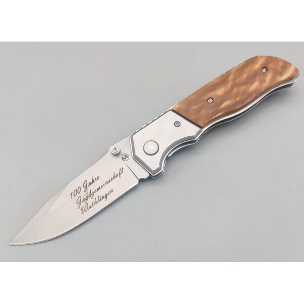 Böker Magnum Messer FOREST RANGER Linerlock Taschenmesser Messer mit Gravur