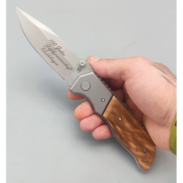 Böker Magnum Messer FOREST RANGER Linerlock Taschenmesser Messer mit Gravur