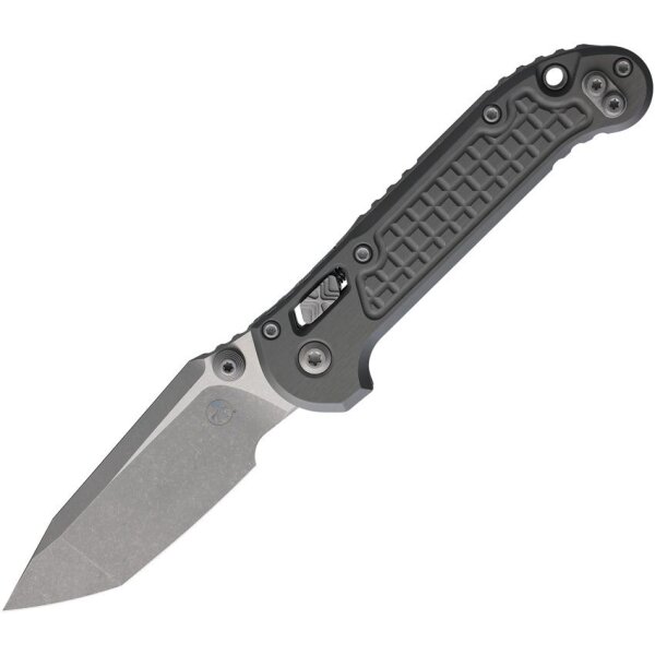 Microtech L.U.D.T. T/E Ram-Lok AP GRY Messer M390MK Stahl Black Frag Pattern