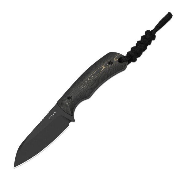 Kizer Field Mouse Outdoormesser CPM 3V Stahl Fat Carbon Griff Kydexscheide