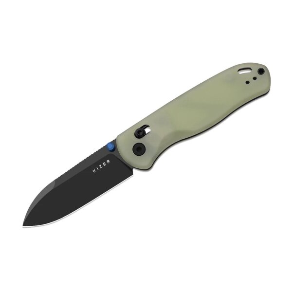 Kizer Drop Bear Clutch Lock Nitro-V Stahl Glow in the Dark Taschenmesser Blue