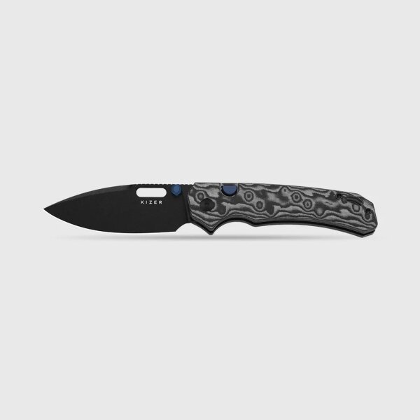 Kizer Outposter Button Lock Taschenmesser Nitro-V Stahl Vortex Micarta